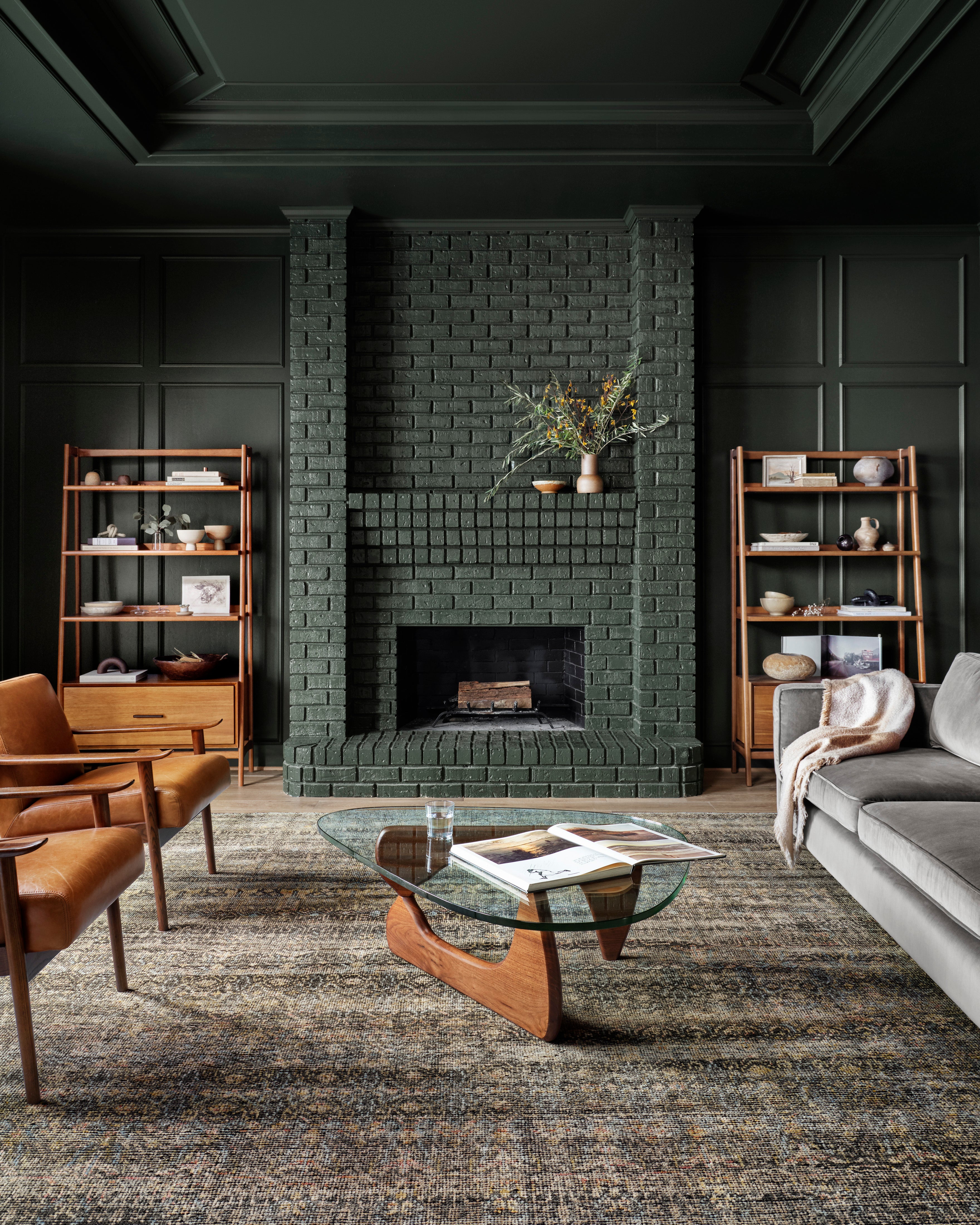 Loloi Amara Charcoal / Lagoon Rug - Rug & Weave