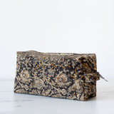Block print weekender toiletry bag