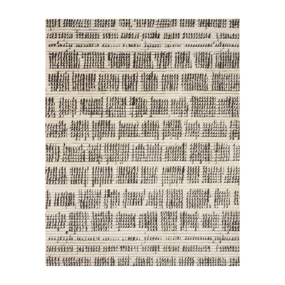 Chris Loves Julia x Loloi Alice Cream / Charcoal - Etched Brick Rug - Rug & Weave