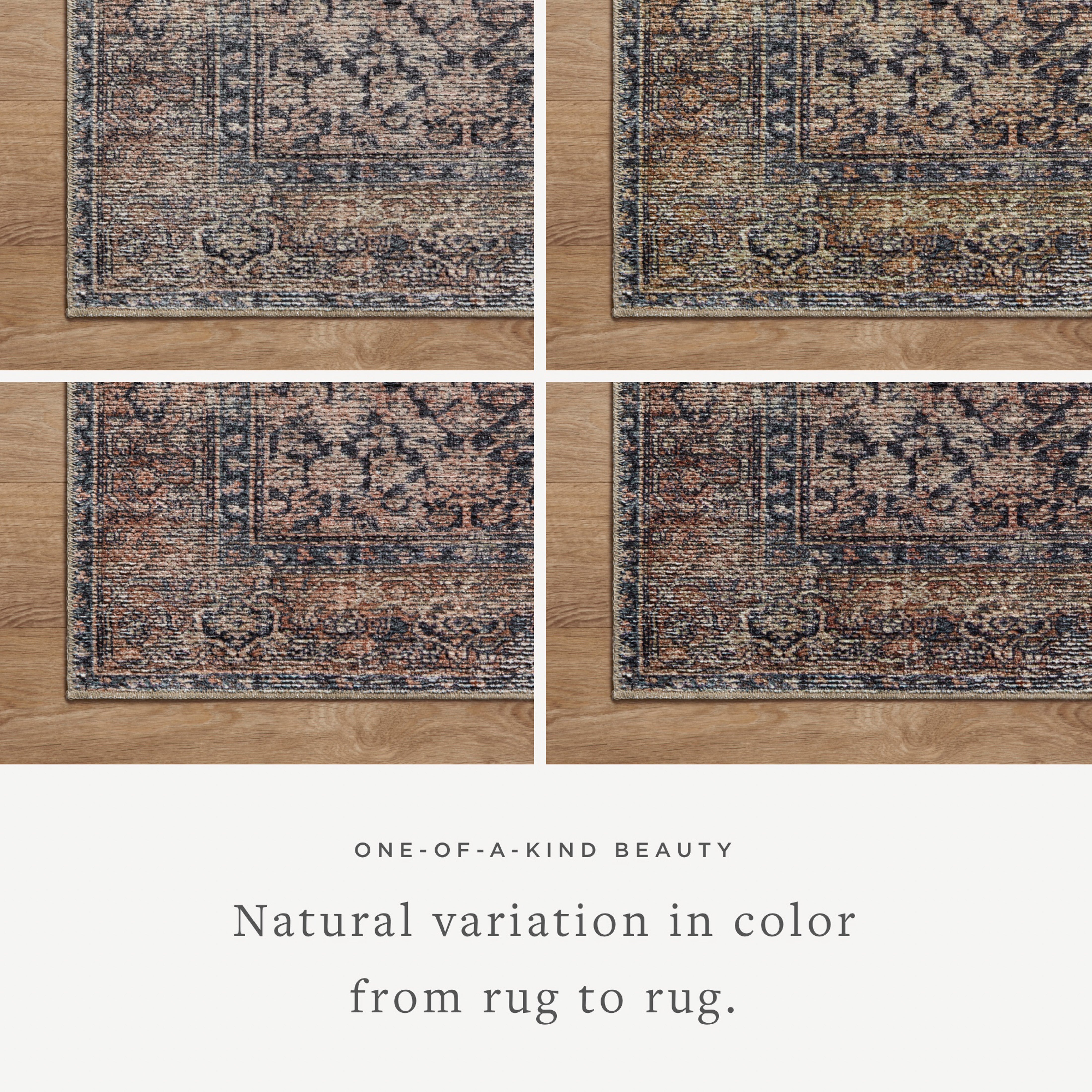OVERSTOCK - Loloi Billie Ink / Salmon Rug - 8’6” x 11’6” IN STORE - Sale Rugs Loloi
