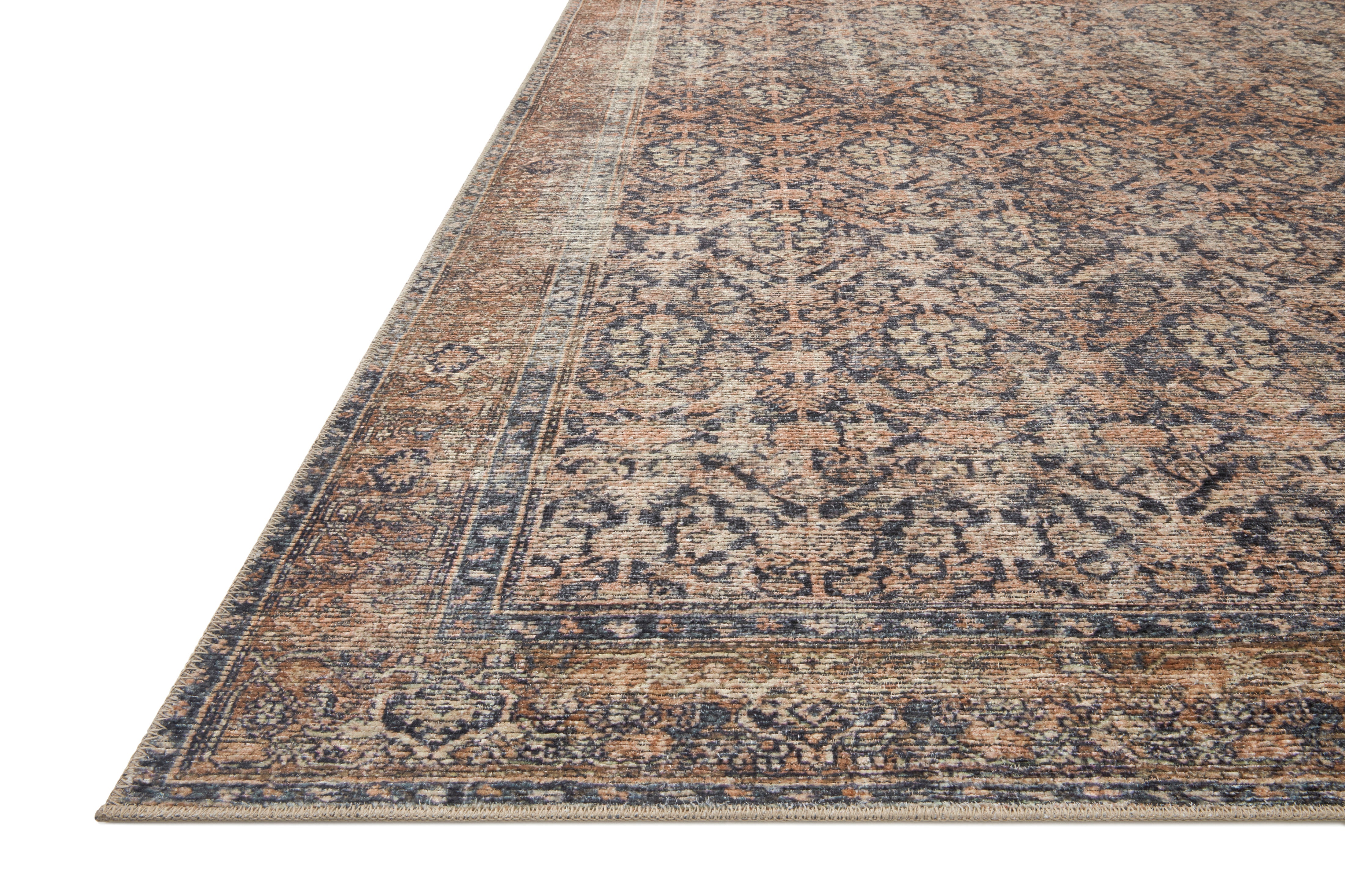 OVERSTOCK - Loloi Billie Ink / Salmon Rug - 8’6” x 11’6” IN STORE - Sale Rugs Loloi