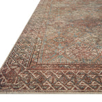 Amber Lewis x Loloi Billie Aqua / Rust Rug - Rug & Weave