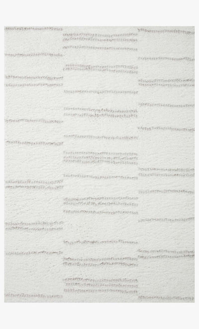 Loloi Bliss Shag White / Grey Rug - Rug & Weave