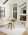 Loloi Bliss Shag White / Grey Rug - Rug & Weave