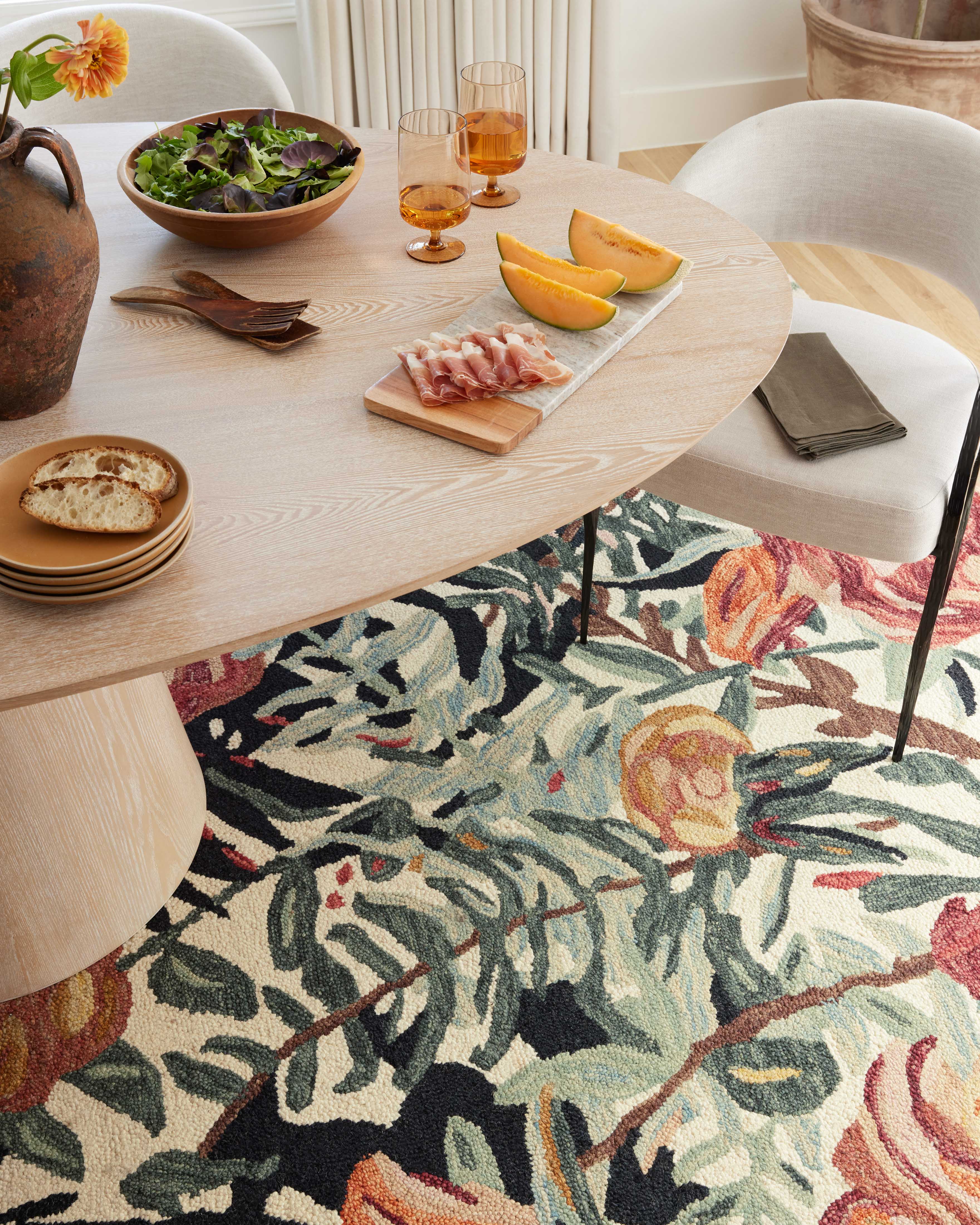 Loloi Belladonna Ivory / Lagoon Rug 0-RUGS-wool rugs Loloi