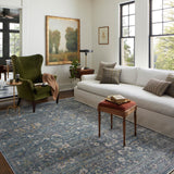 Jean Stoffer x Loloi Bradbury Ocean / Gold Rug