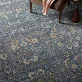 Jean Stoffer x Loloi Bradbury Ocean / Gold Rug