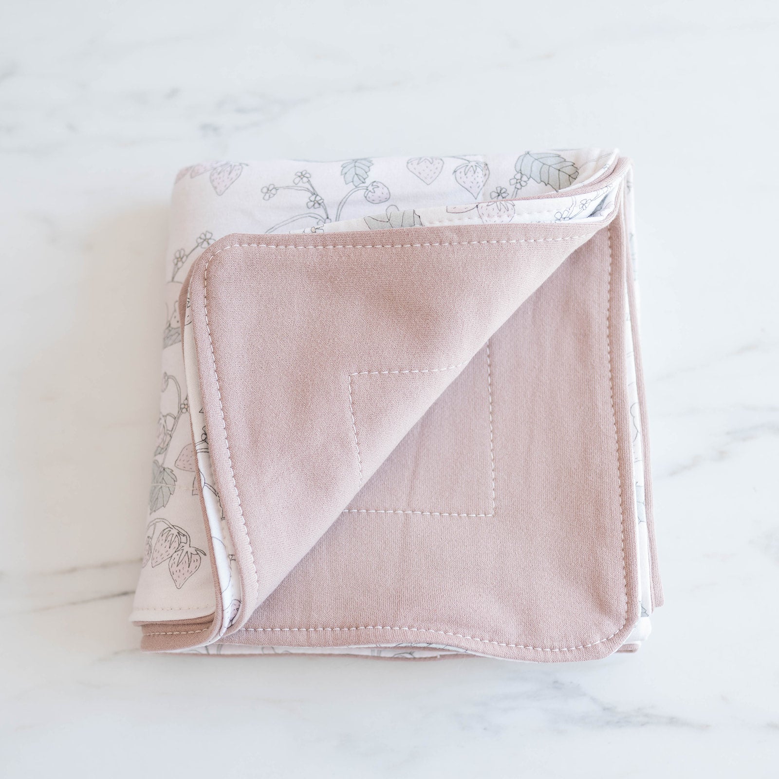 Strawberry Mice Baby Blanket by Fox & Flax - Rug & Weave