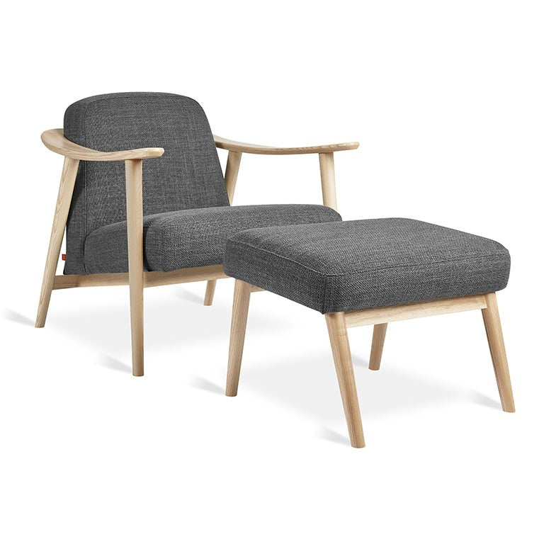 Gus* Modern Baltic Chair & Ottoman - Rug & Weave