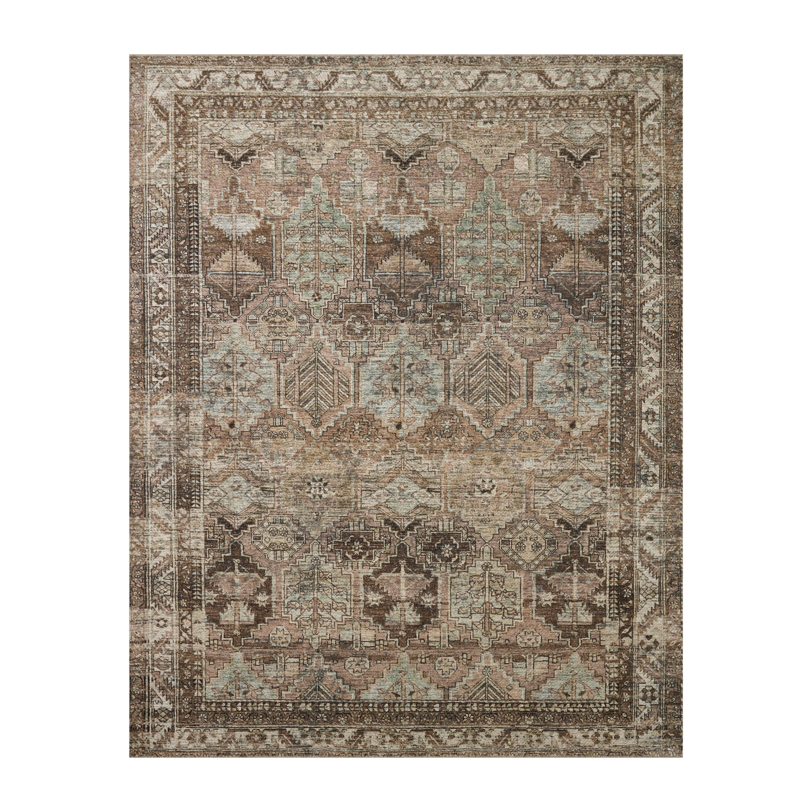Amber Lewis x Loloi Billie Clay / Sage Rug 0-patterned rugs Loloi 18" x 18" sample