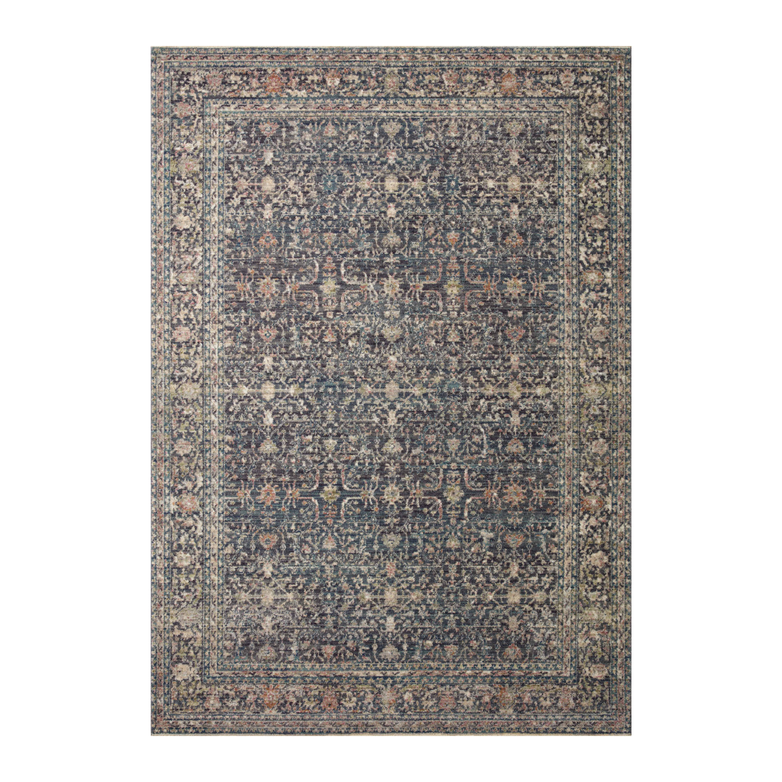 Jean Stoffer x Loloi Bradbury Midnight / Multi Rug 0-patterned rugs Loloi 18" x 18" Sample