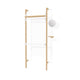 Blonde Uprights White Brackets Blonde Shelves