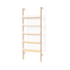 Blonde Uprights White Brackets Blonde Shelves