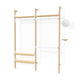 Blonde Uprights White Brackets Blonde Shelves