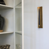 Brass Channel Wall Sconce Candle Holder