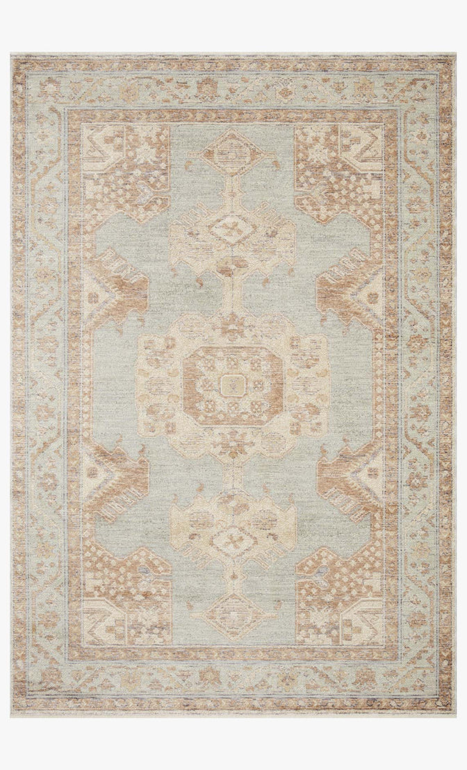 Loloi Carlisle Seafoam / Taupe Rug RUGS - vintage inspired Loloi