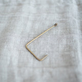 Handmade Brass Single Hook - Rug & Weave