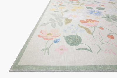 Rifle Paper Co. X Loloi/ Cotswolds Strawberry Fields Ivory Rug - Rug & Weave