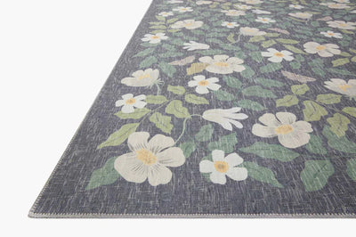 Rifle Paper Co. X Loloi/ Cotswolds Primrose Charcoal Rug - Rug & Weave