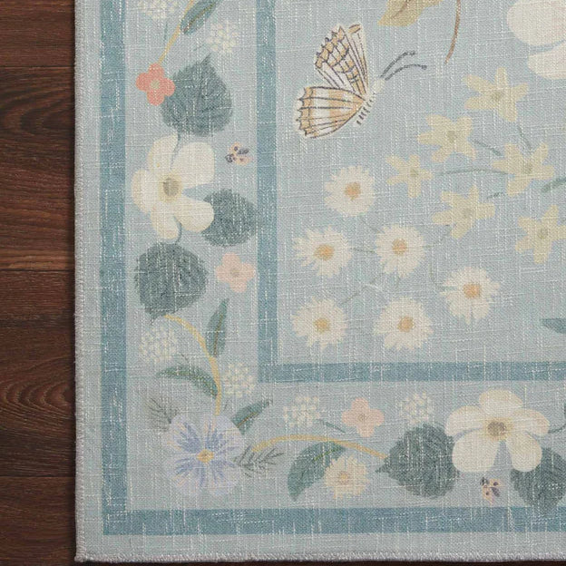 Rifle Paper Co. X Loloi/ Cotswolds Willow Sky Rug - Rug & Weave