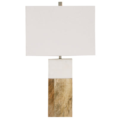 Candace Wood & Marble Table Lamp - Rug & Weave