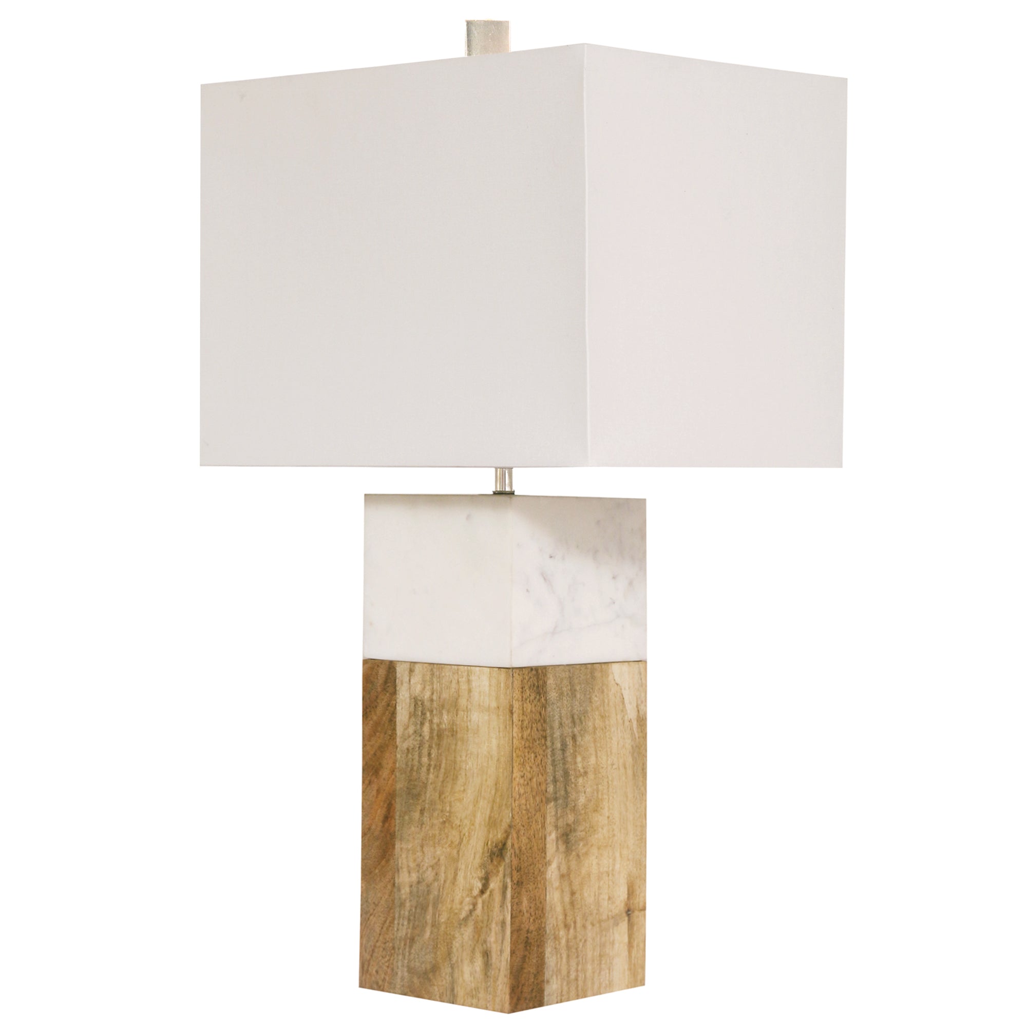 Candace Wood & Marble Table Lamp - Rug & Weave