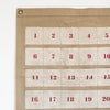 Canvas Hanging Advent Calendar - Rug & Weave