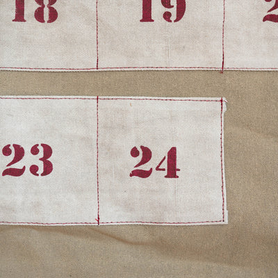 Canvas Hanging Advent Calendar - Rug & Weave