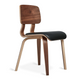 Walnut Moto Black Leather