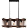 Carrie Walnut & Iron Pendant Light - Rug & Weave