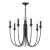 Cate Chandelier - Black Iron - Rug & Weave