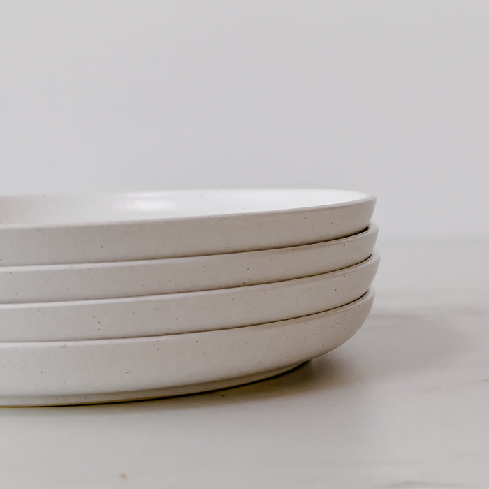 Ceramic Salt White Plate - Rug & Weave