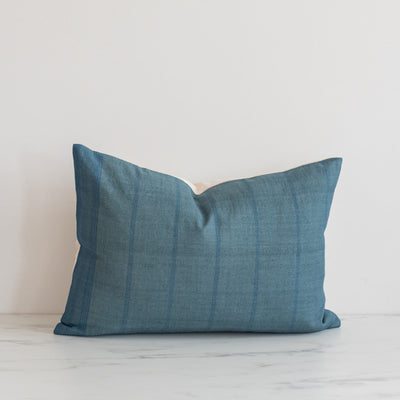 Cerulean Silk Bhujodi Pillow Cover - Rug & Weave