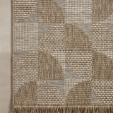 Loloi Dawn Natural Geometric Outdoor Rug