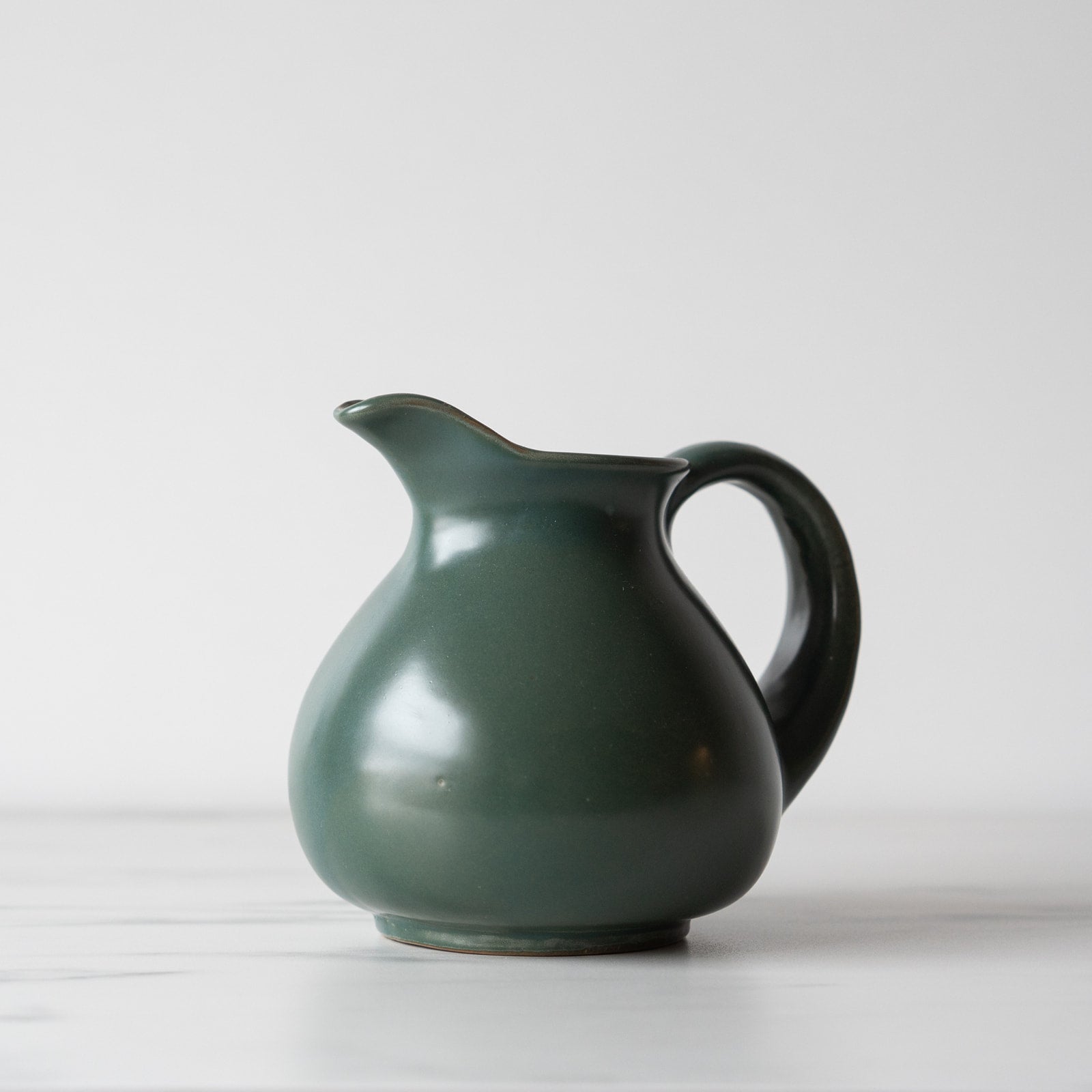 Deep Green Stoneware Pitcher - Rug & Weave