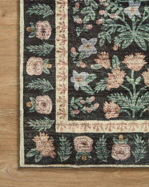 Rifle Paper Co. X Loloi/ Eden Mughal Garden Black Rug - Rug & Weave