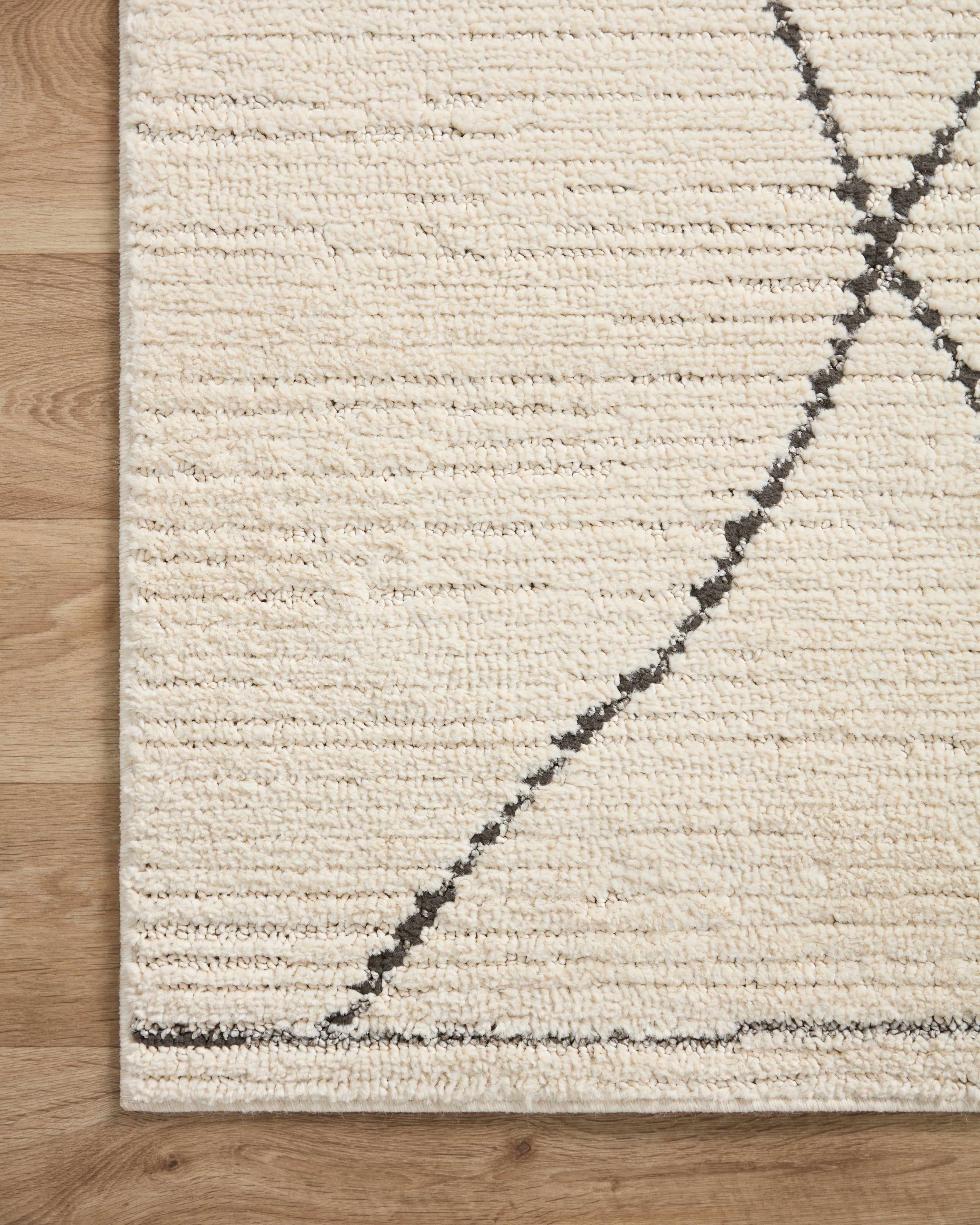 Loloi Fabian Ivory / Charcoal - Rug & Weave