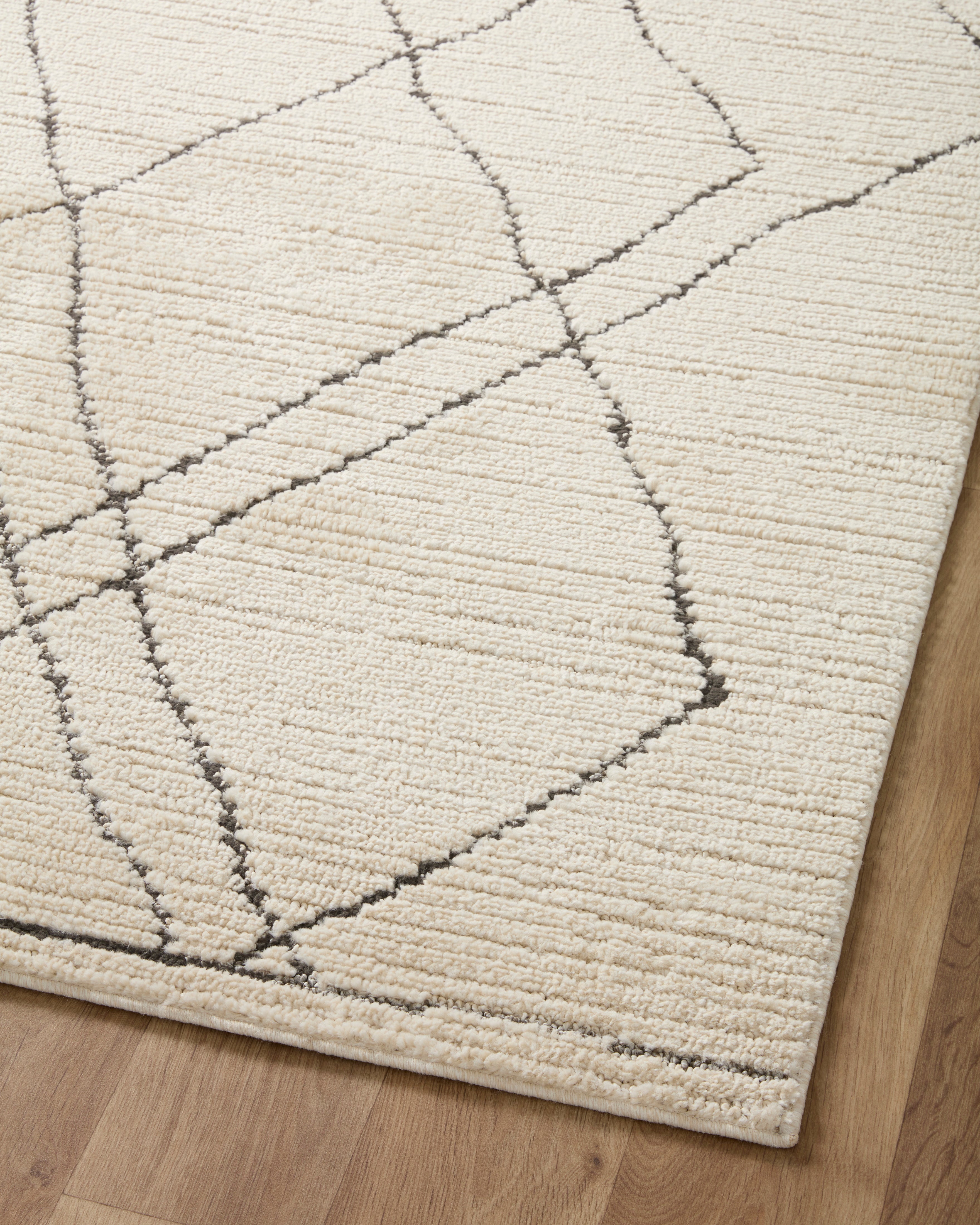 Loloi Fabian Ivory / Charcoal - Rug & Weave