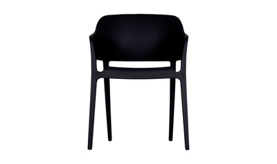 Set of Two Fara Outdoor Dining Chair - Black