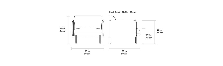 Gus* Modern Foundry Chair - Rug & Weave