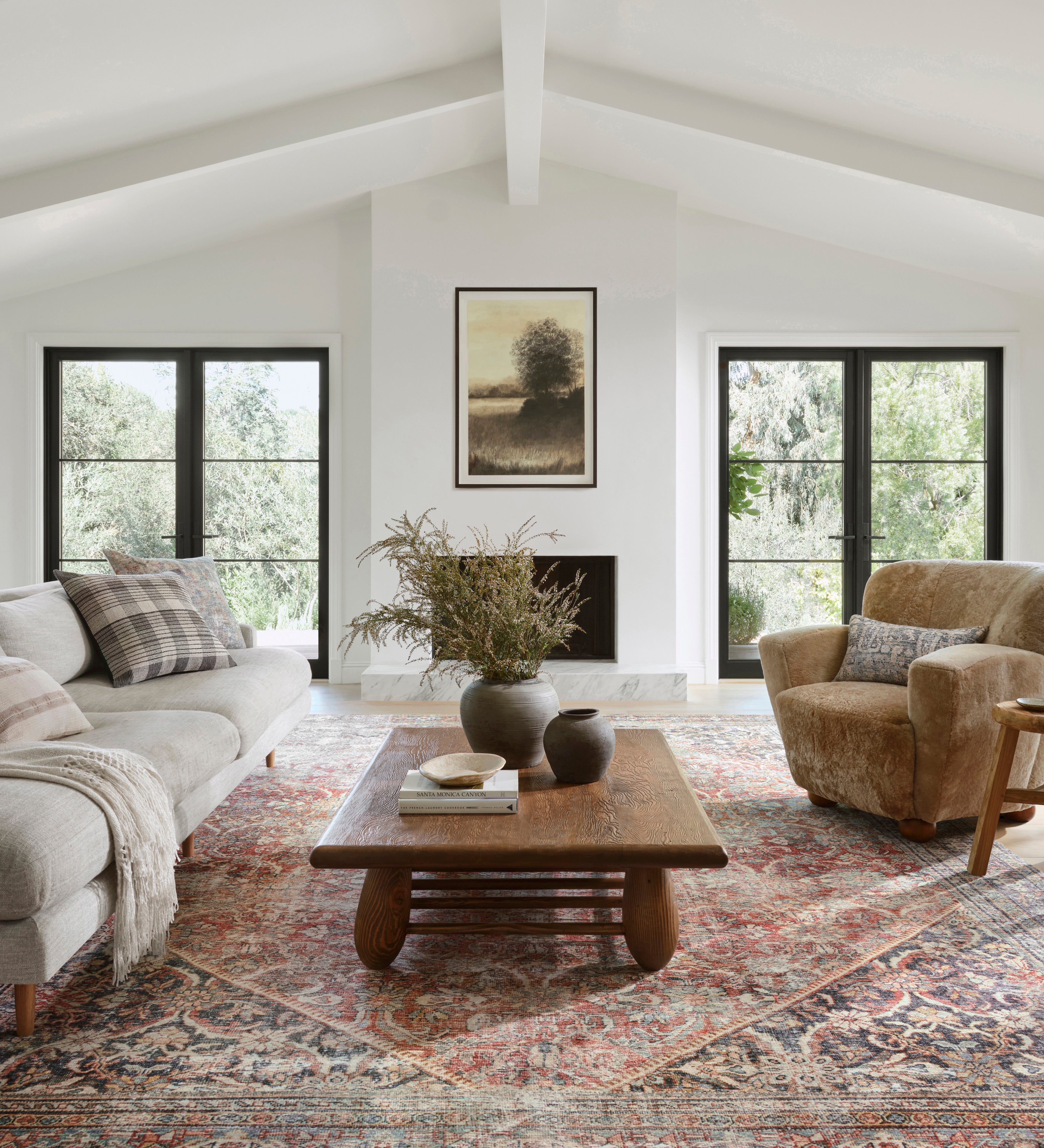 Amber Lewis x Loloi Georgie Red / Navy Rug 0-patterned rugs Loloi