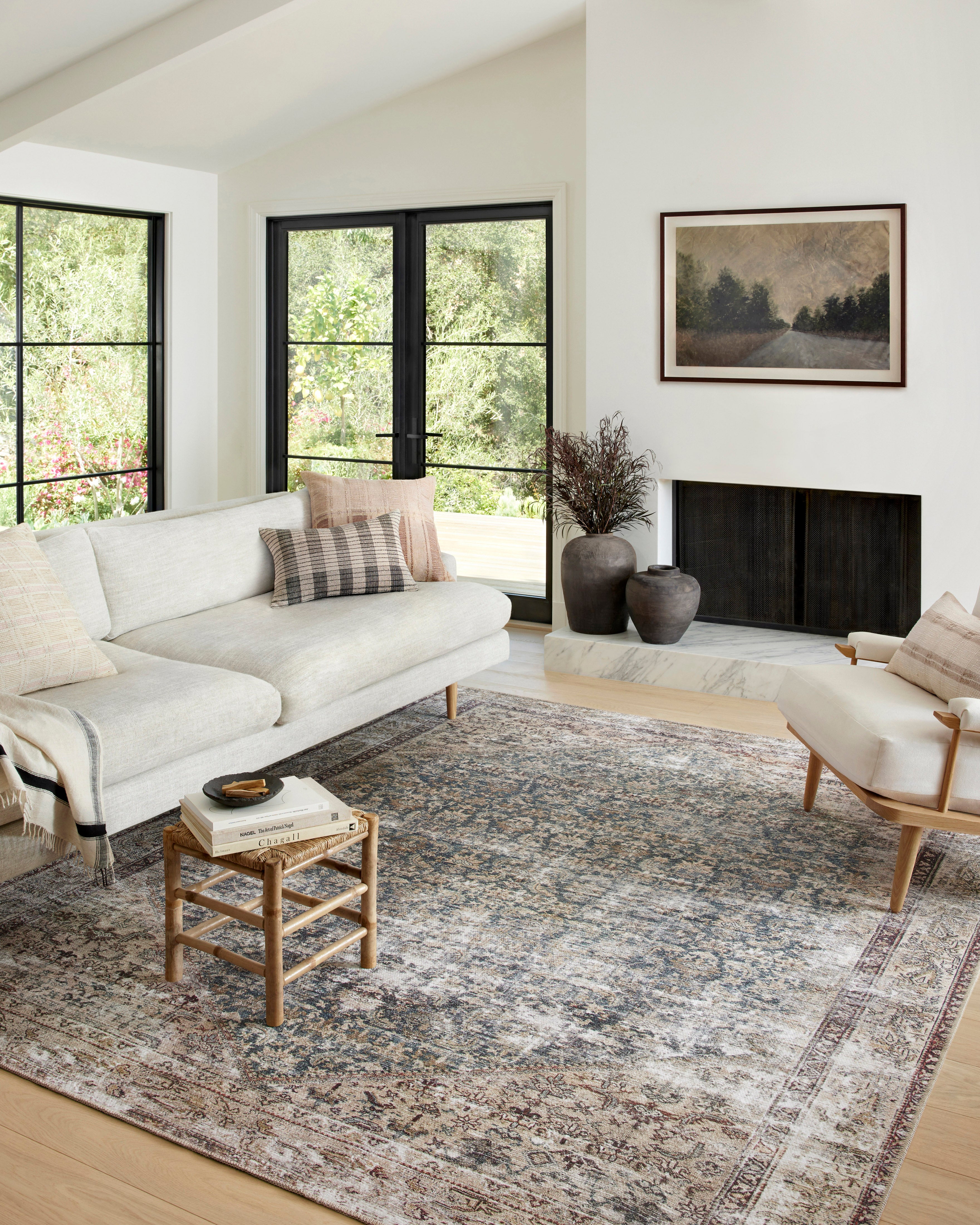 Amber Lewis x Loloi Georgie Teal / Antique Rug - Rug & Weave