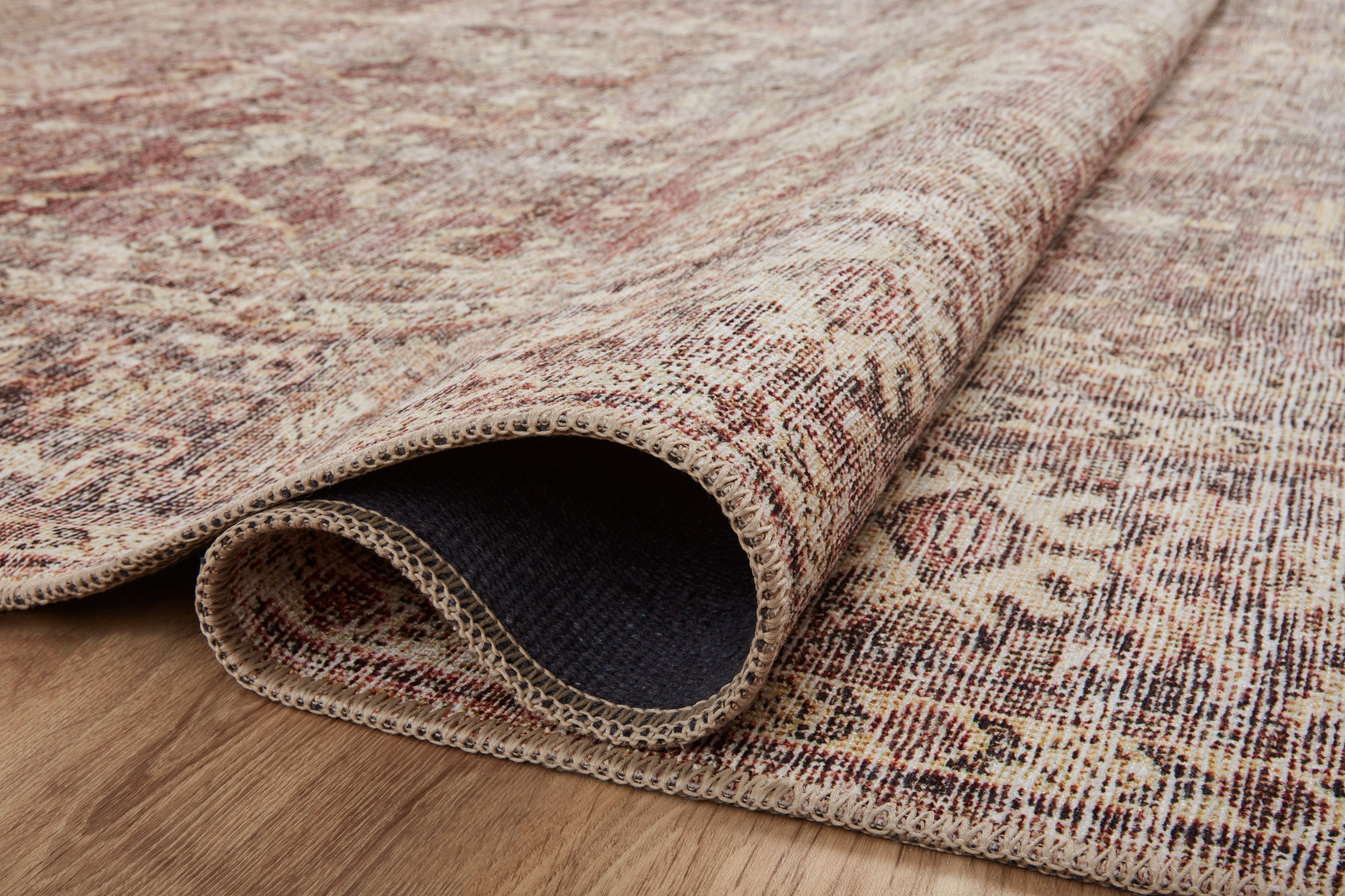 Amber Lewis x Loloi Georgie Bordeaux / Antique Rug - Rug & Weave