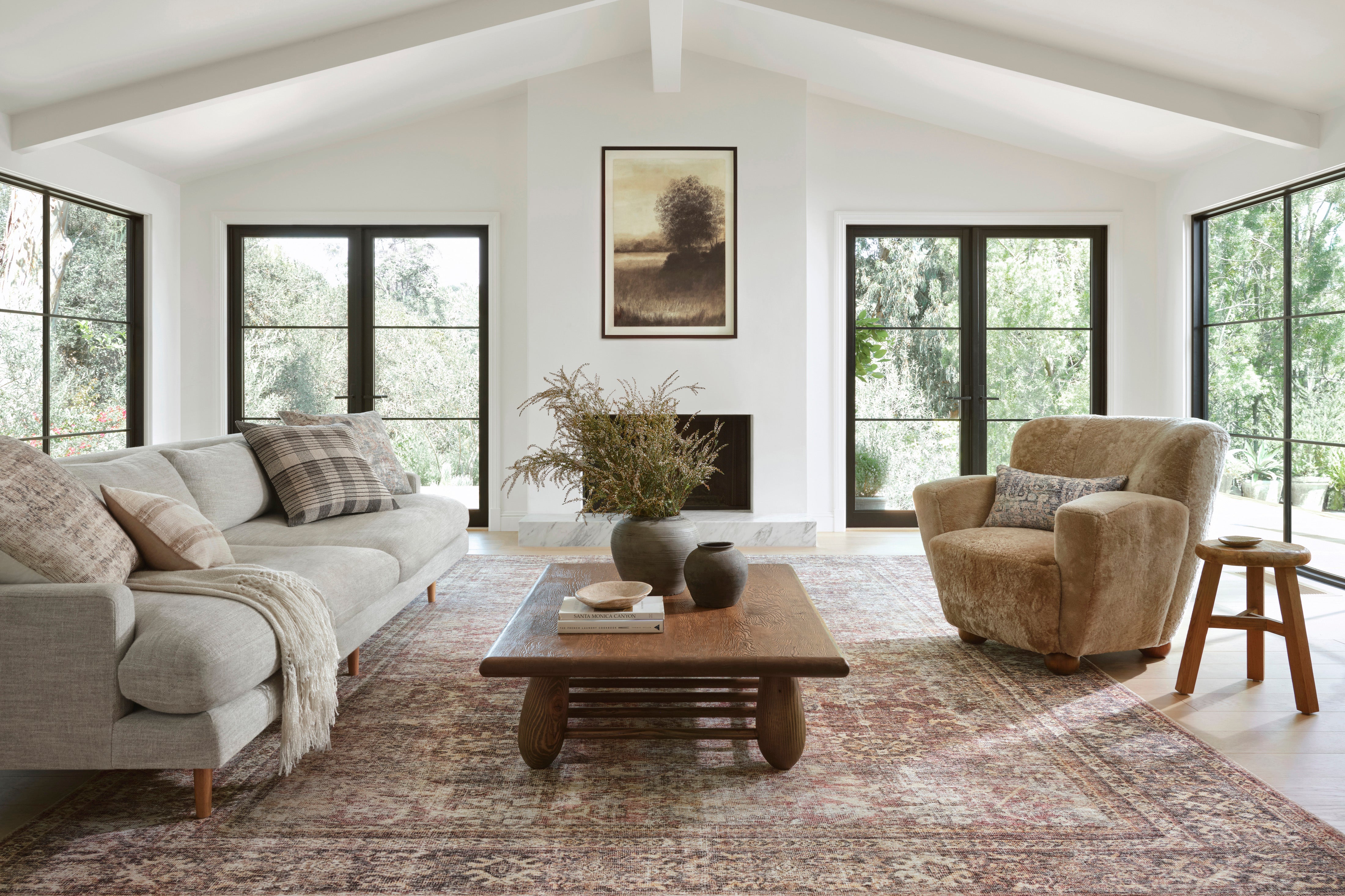 Amber Lewis x Loloi Georgie Bordeaux / Antique Rug - Rug & Weave