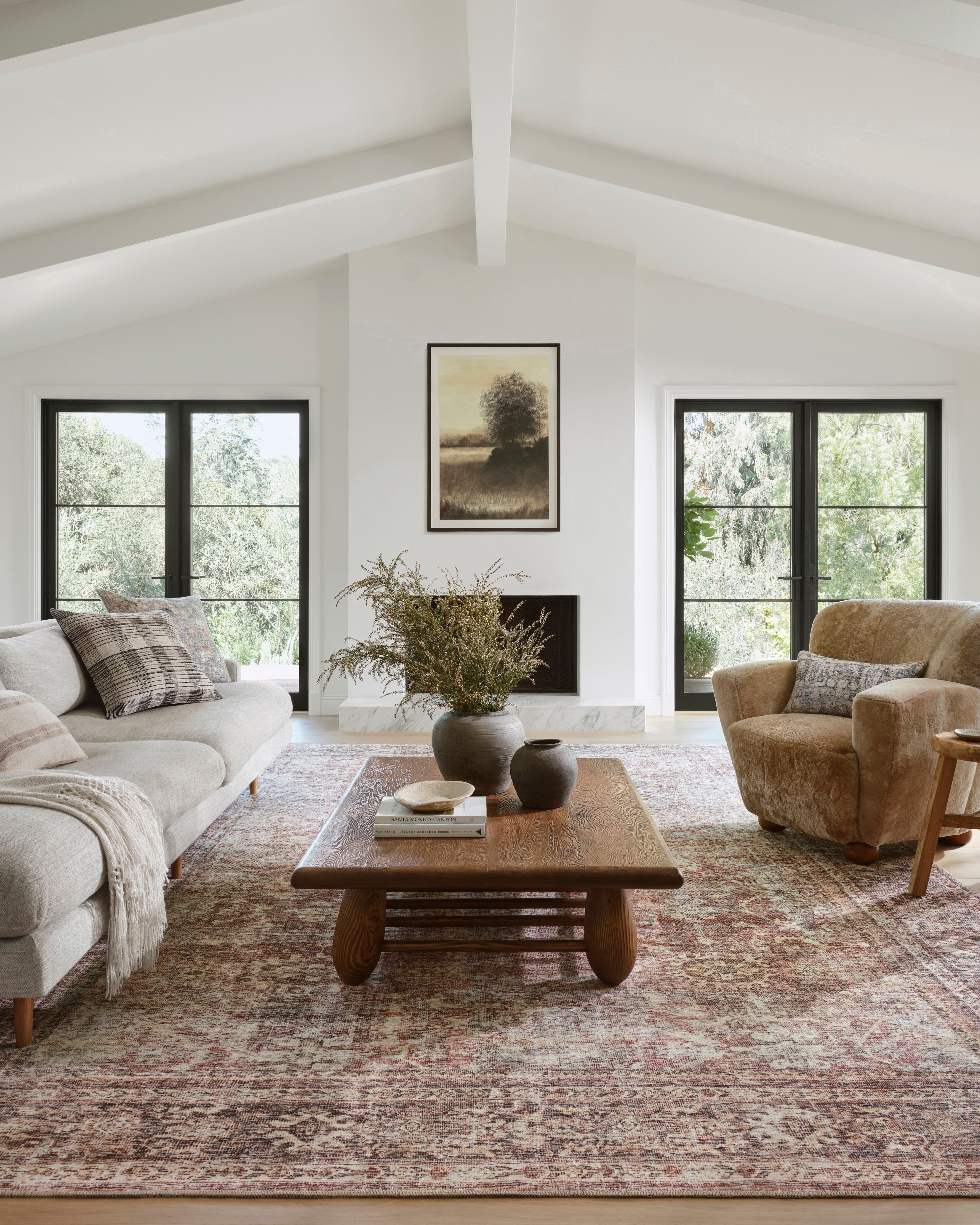 Amber Lewis x Loloi Georgie Bordeaux / Antique Rug - Rug & Weave