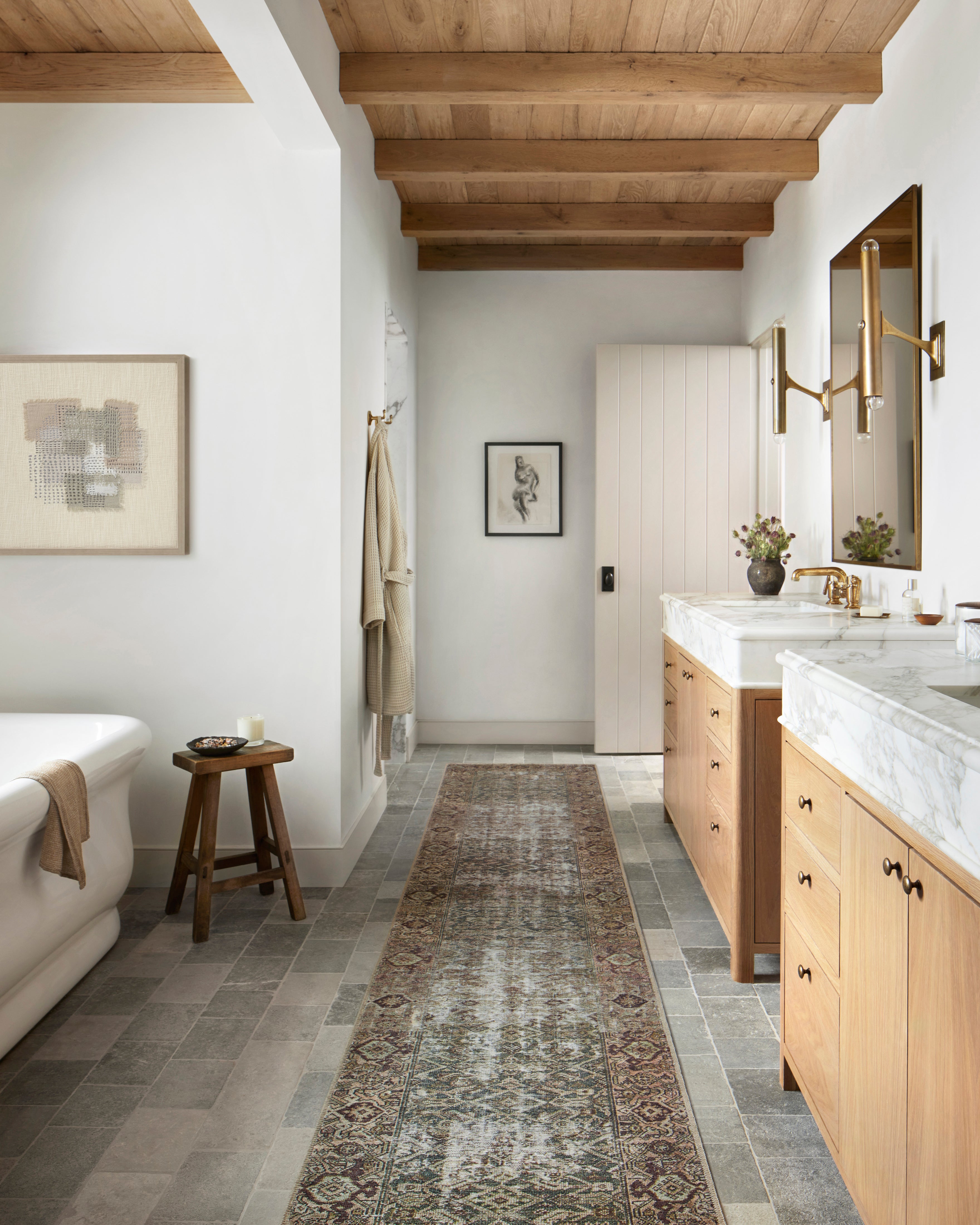 Amber Lewis x Loloi Georgie Moss / Salmon Rug - Rug & Weave
