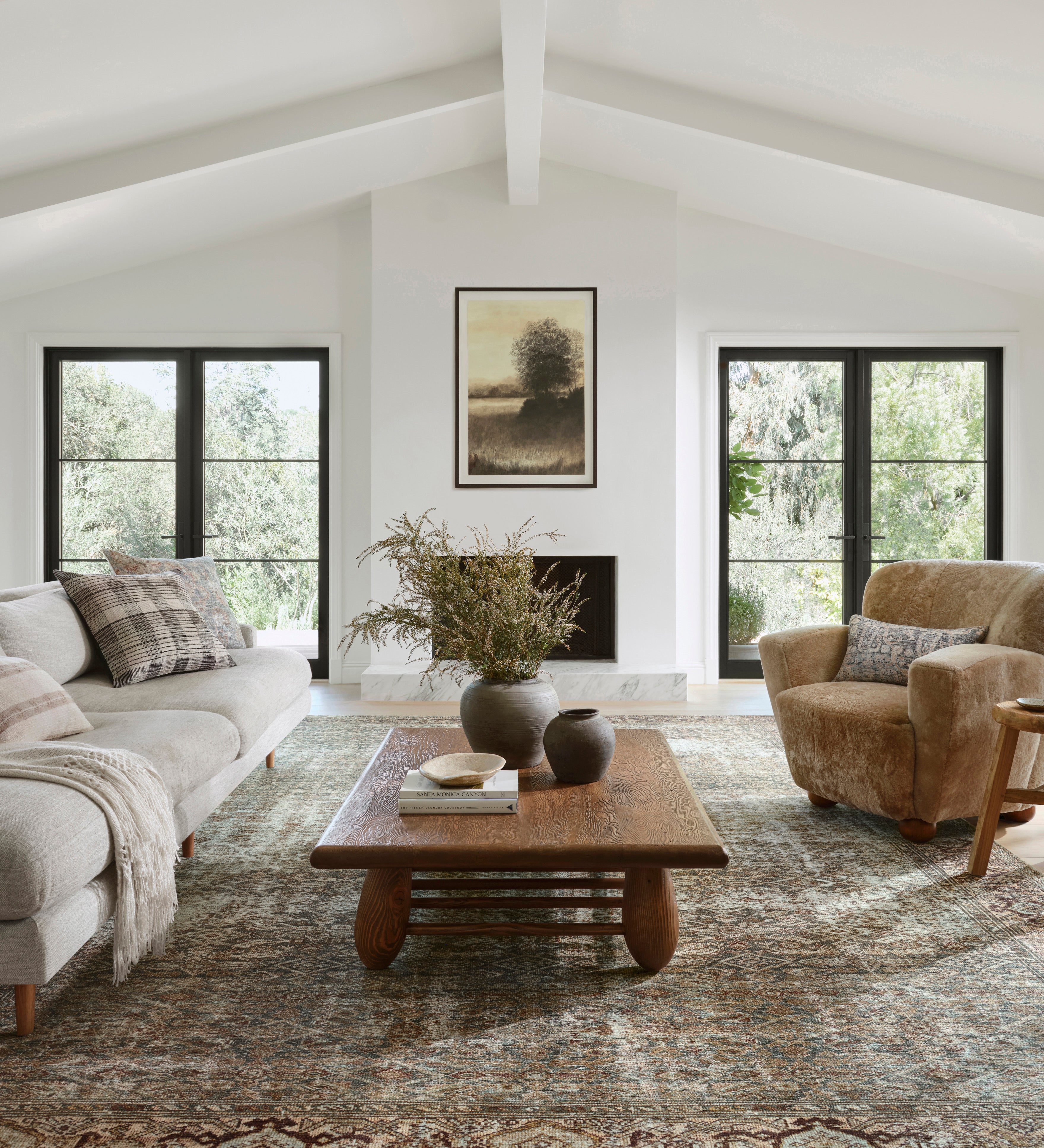 Amber Lewis x Loloi Georgie Moss / Salmon Rug 0-patterned rugs Loloi