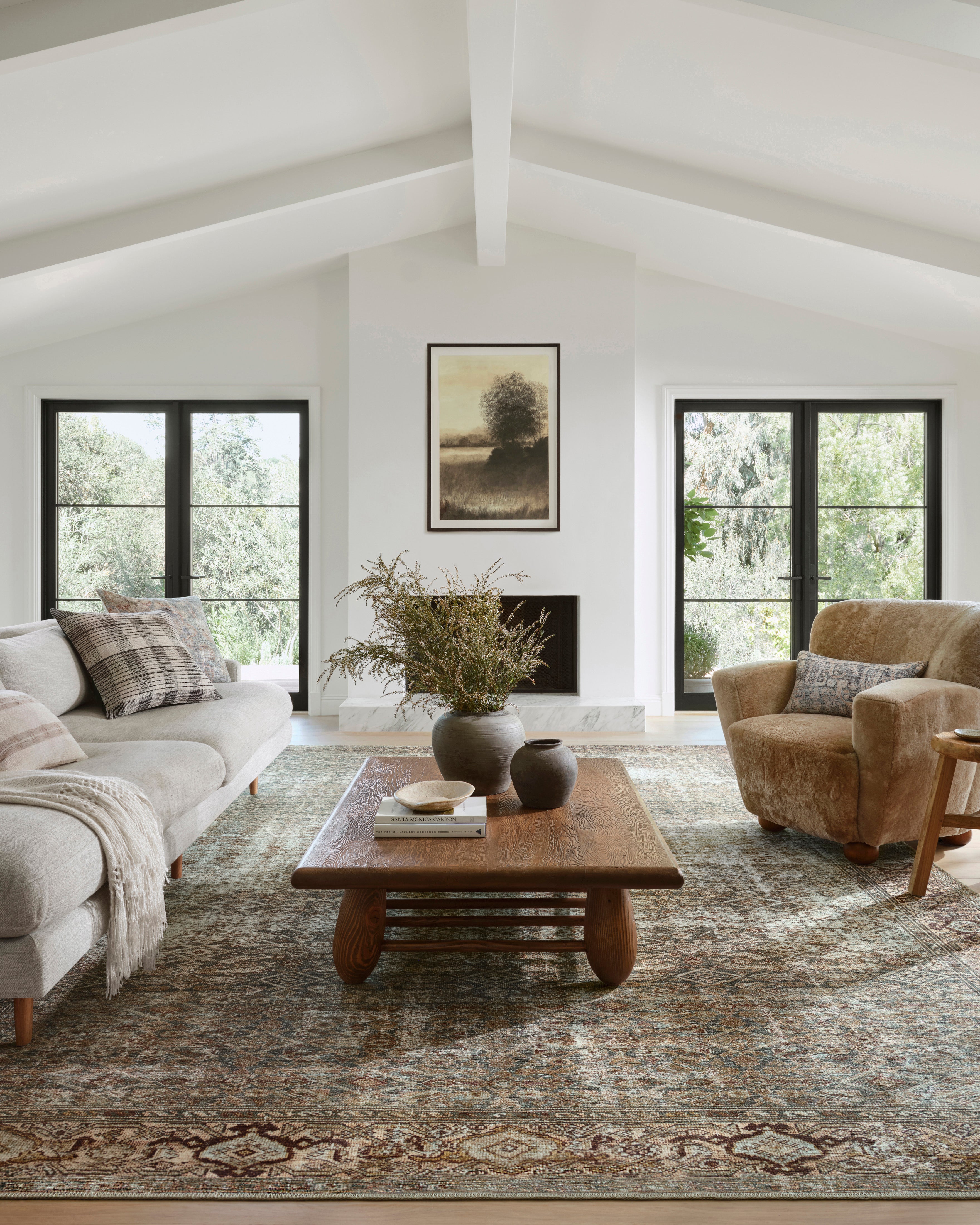 Amber Lewis x Loloi Georgie Moss / Salmon Rug - Rug & Weave