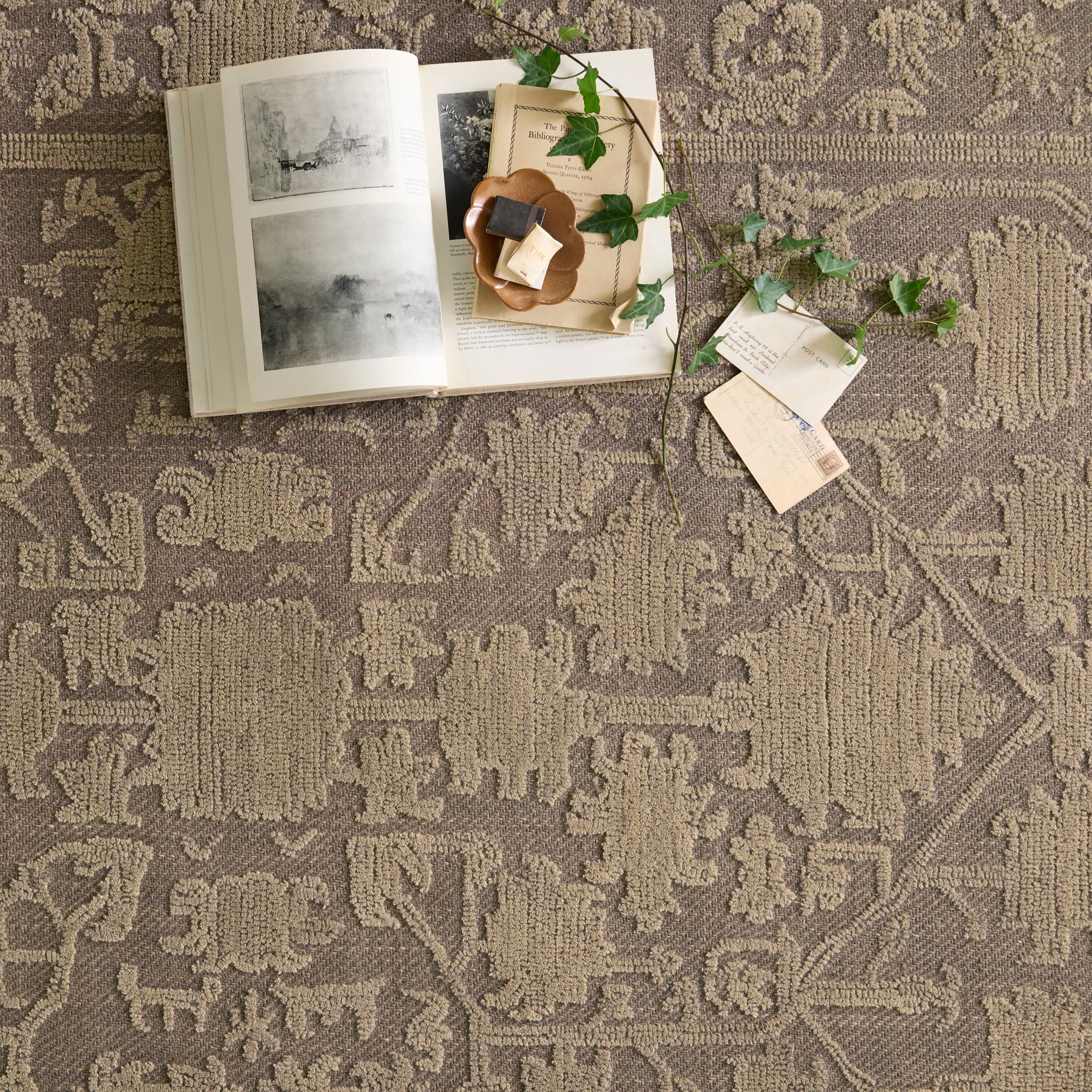 OVERSTOCK RUG - Loloi Gloria Bark / Khaki - 9'3" x 13' IN STORE - Sale Rugs Loloi