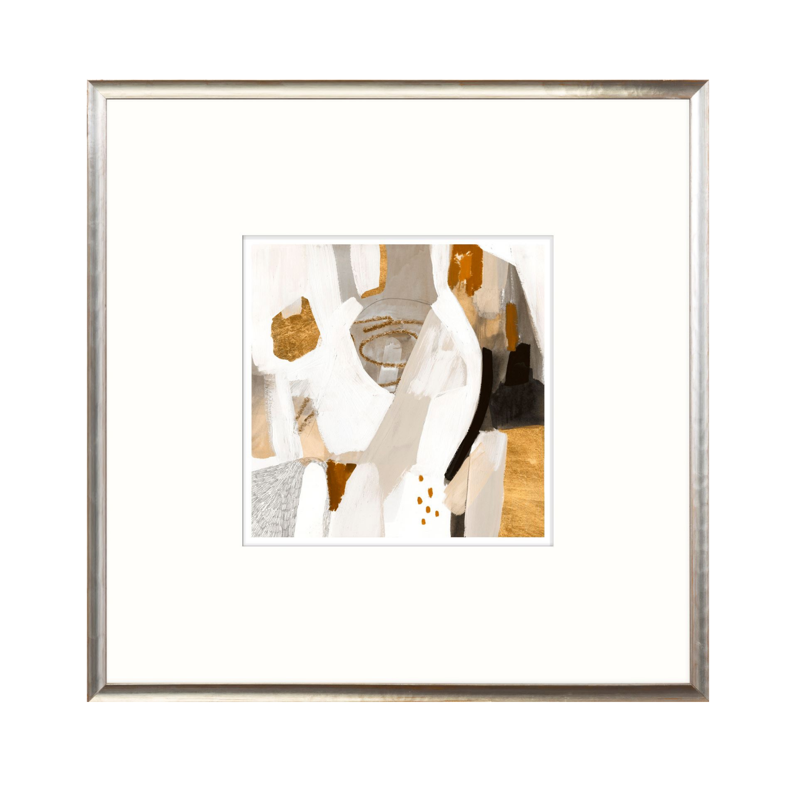 "Golden Scatter III" Framed Art Print